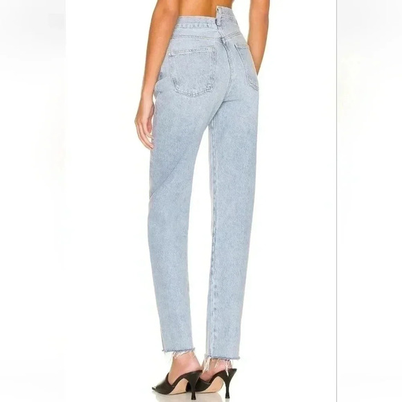 Agolde Criss Cross Straight Jean in Dimension size 32 NWT light wash - Picture 2 of 16